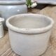 Natural glazed earth pot