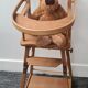 Chaise haute ancienne pour poupée