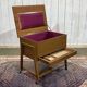 English mahogany sewing cabinet from the 1970s