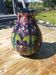 Vase à motif violet de Moorcroft de forme ovoïde trapue