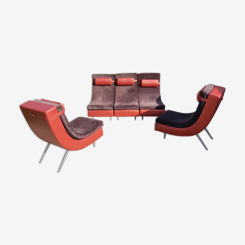 Vintage modular sofa 5 chairs