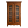 Louis XV style library in cherry wood with glass doors.