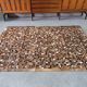 Tapis en cuir de vache vintage en patchwork, années 1970