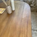 70s oval pine table from Les Arcs