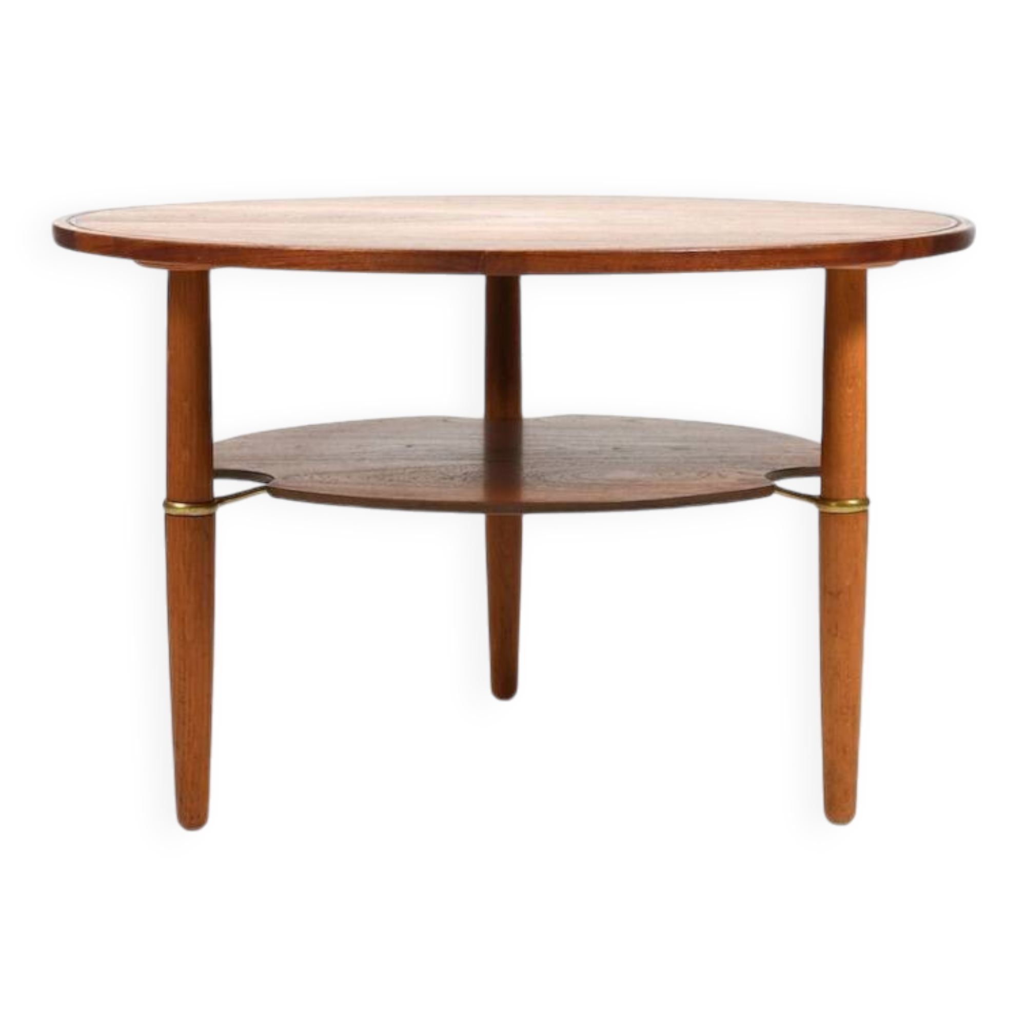 Rare Danish Coffee Table in Teak and Oak 1950s