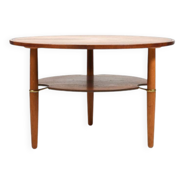Rare Danish Coffee Table in Teak and Oak 1950s