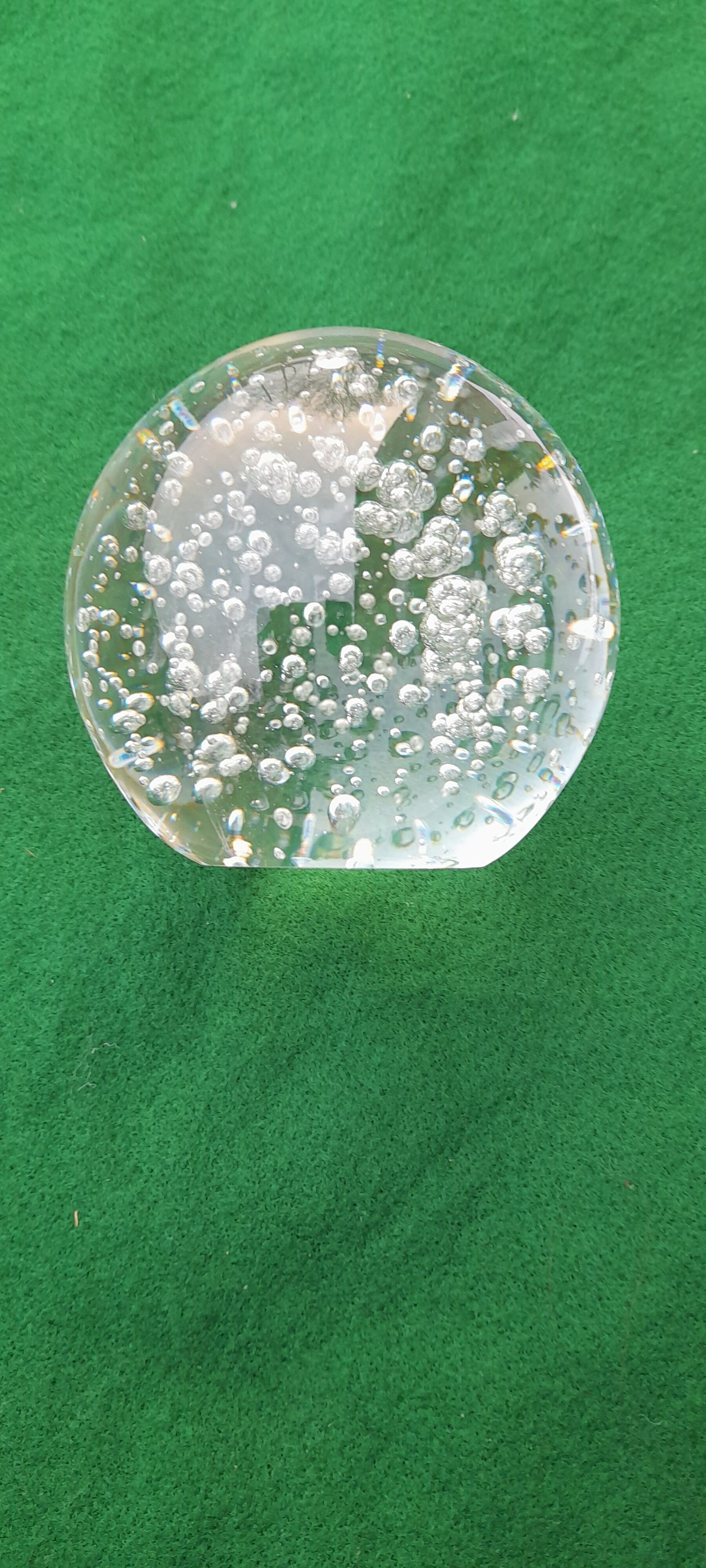 Boule de sulfure presse papier diam 9,5 cm