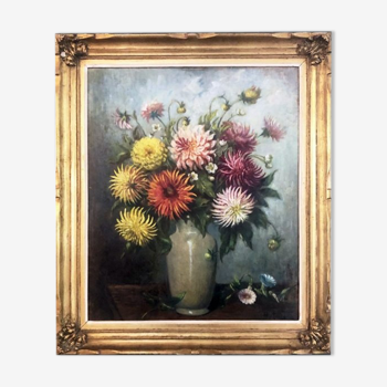 Tableau "Les Dahlias"