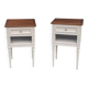 Pair of Louis XVI bedside tables
