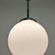 Suspension boule XXL en opaline art déco