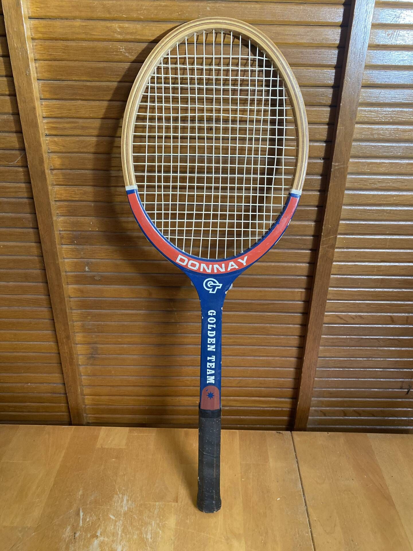 Vintage donnay wooden tennis racket + sports cover