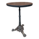 Metal terrace pedestal table garden bistro art deco paris, 60s