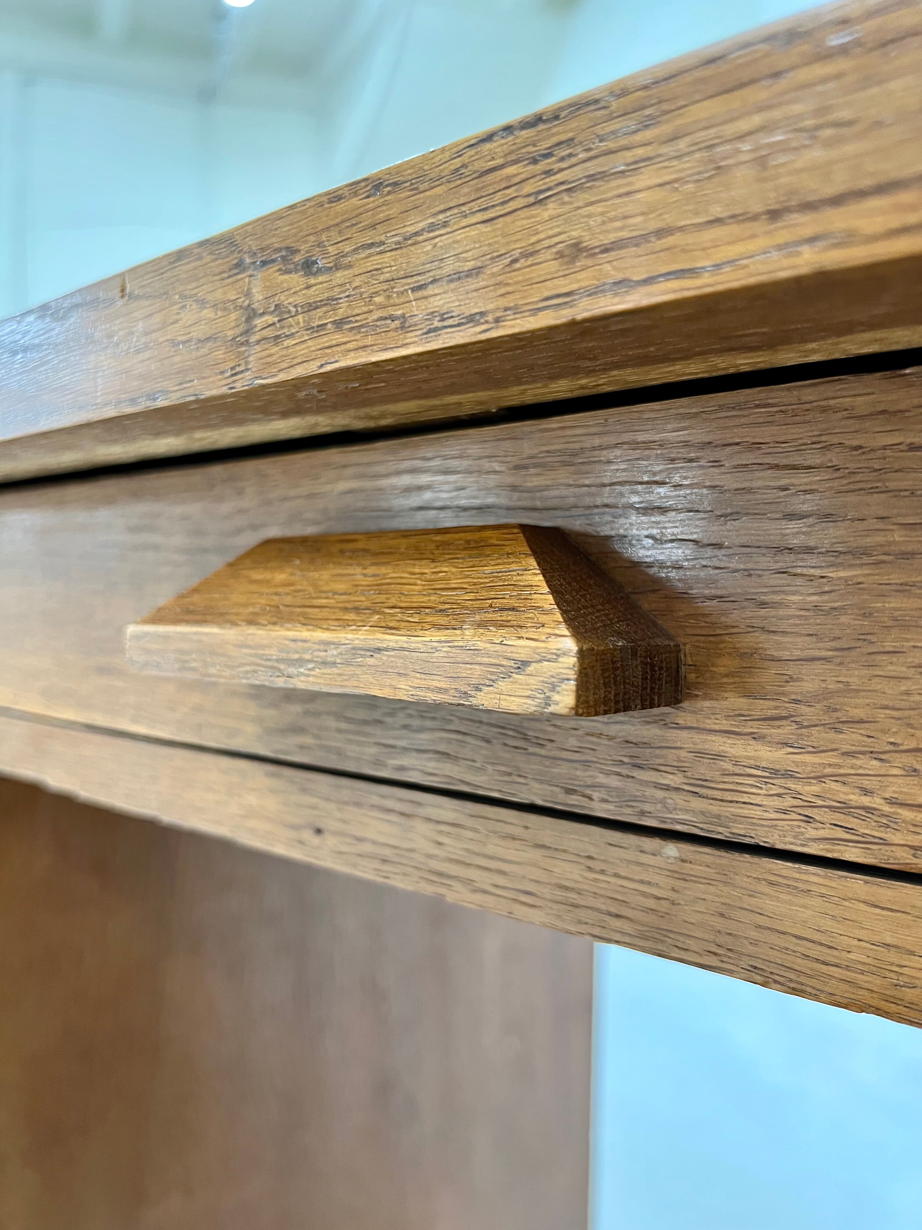Vintage desk in solid oak 1950s