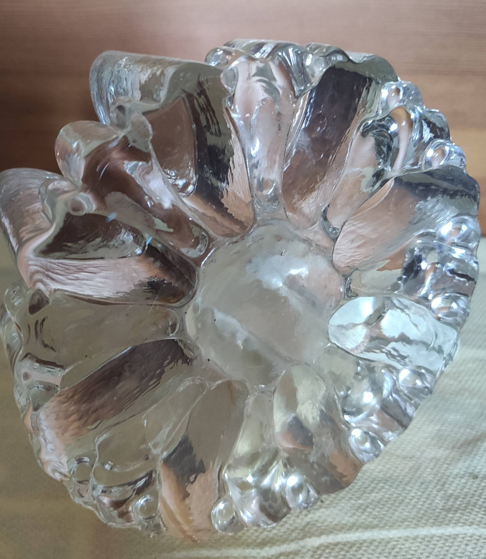Bougeoir en verre