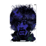 "Jimi Hendrix" polish poster by Waldemar Swierzy, official reprint 1974