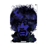 Affiche polonaise «Jimi Hendrix» par Waldemar Swierzy, réimpression officielle 1974