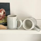 Paire de chopes mugs en grès