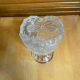 Antique Vase ANNA HUTTE Cut Crystal Bell Shape Vintage #E165