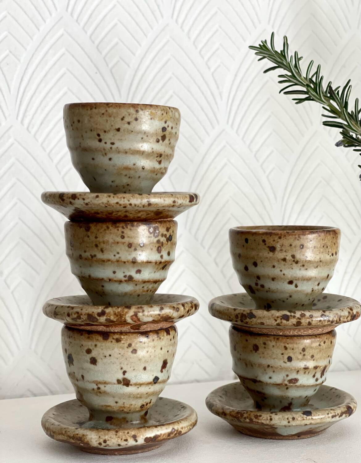 5 Gustave Tiffoche egg cups