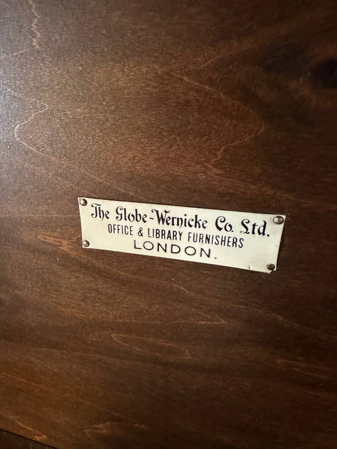 Antique Globe Wernicke Bookcase