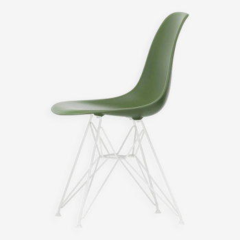 Eames Chaise DSR Pieds Blancs / Coque Vert Forêt - Vitra