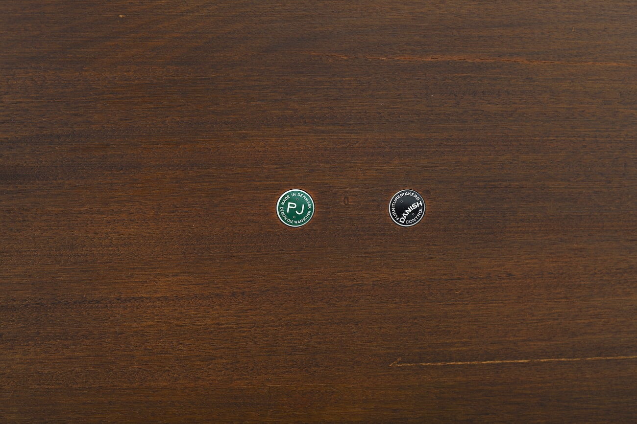 Danish rosewood sofa table by Ole Wanscher