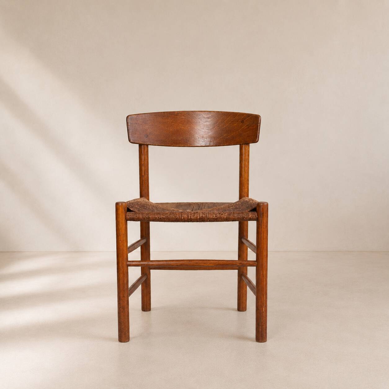 Set of 8 J39 "Folkestolen" chairs by Børge Mogensen, Denmark