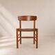 Set of 8 J39 "Folkestolen" chairs by Børge Mogensen, Denmark