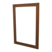 Scandinavian walnut mirror, 111x75cm, Sweden, 1960