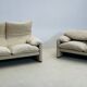 Maralunga 2-seater sofa by Vico Magistretti for Cassina
