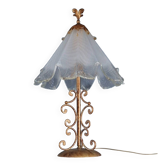 Large vintage Murano lamp, antique design light fixture.