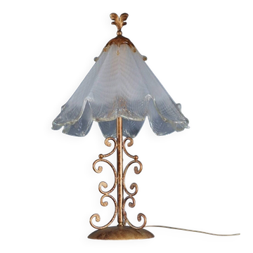 Large vintage Murano lamp, antique design light fixture.