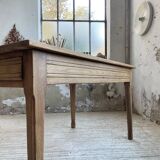 Table de ferme chêne 140 cm