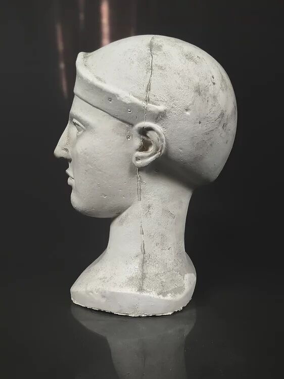 Plaster head Athena Helmet, Eginète Art, Fifth century BC - Louvre Museum