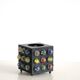 Japanese tealight holder of colored glass beads