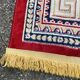 Persian rug burgundy cashmere wool 155x230cm