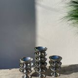 10 stainless steel cups 1970