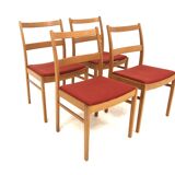 Set de 4 chaises de table en chêne, Bodafors ,Suède, 1960