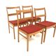 Set de 4 chaises de table en chêne, Bodafors ,Suède, 1960