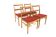 Set de 4 chaises de table en chêne, Bodafors ,Suède, 1960
