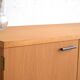 Enfilade par Uniflex en teck & cuir 183 cm
