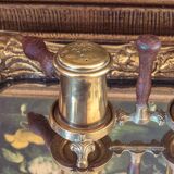 Brass salt and pepper shakers