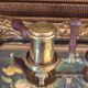 Brass salt and pepper shakers