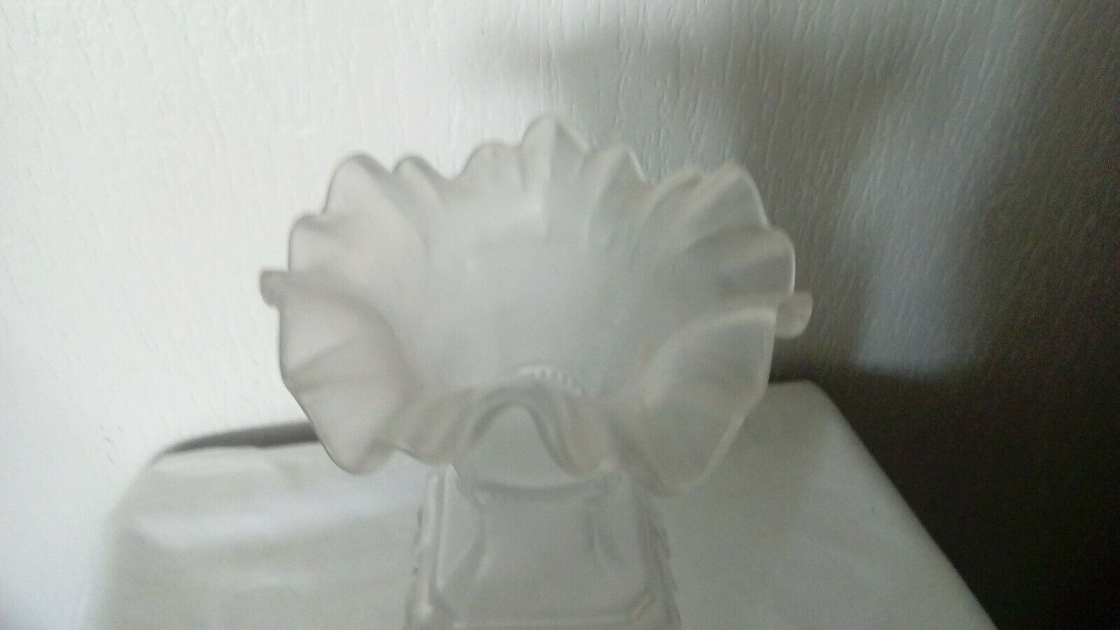 Vase in molded glass and depoli decor chimere art nouveau