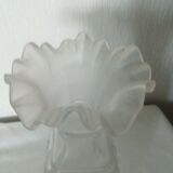 Vase in molded glass and depoli decor chimere art nouveau