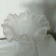 Moulded and frosted glass vase with Art Nouveau chimera decoration.