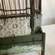 Octagonal bird cage made of wood and wire around 1920