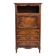 Secrétaire en bois et loupe d’orme style Bressan