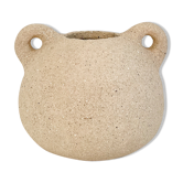 “Bouboulita” vase in beige stoneware