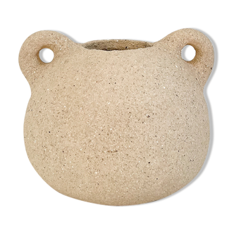 Vase "Bouboulita" in beige stoneware Simoneloo ceramics